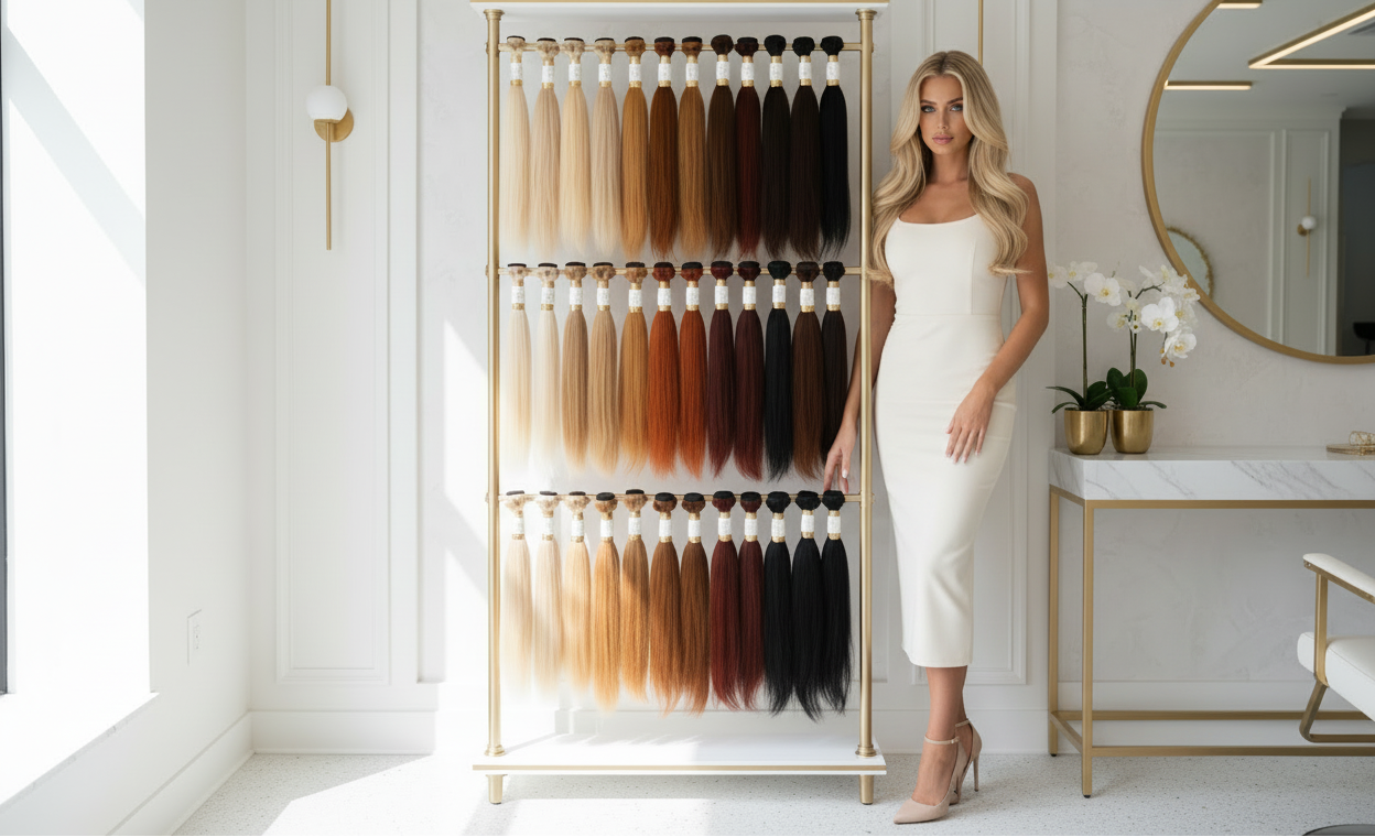 next to a pretty supermodel blonde woman